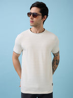 Mens Solid Round Neck Half Sleeves T-shirts