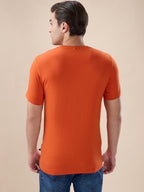 B. Orange Abstract T-Shirt