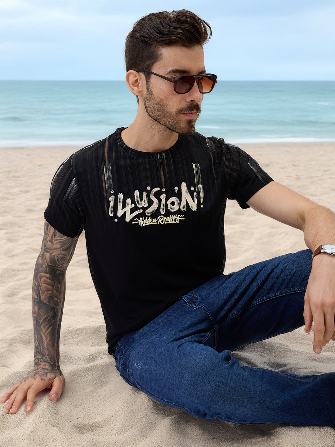 Status Quo |Men's Fashion Round Neck T-shirt Plus Size - 3XL, 4XL, 5XL