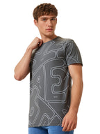 Status Quo Men's Printed Round Neck Half Sleeves Regular Fit T-shirt