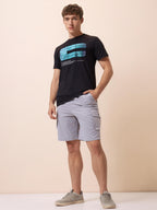 Status Quo Men's Printed Round Neck Half Sleeves Regular Fit T-shirt