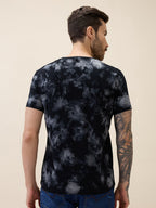 Men's Printed Round Neck Half Sleeves Regular Fit Tshirt