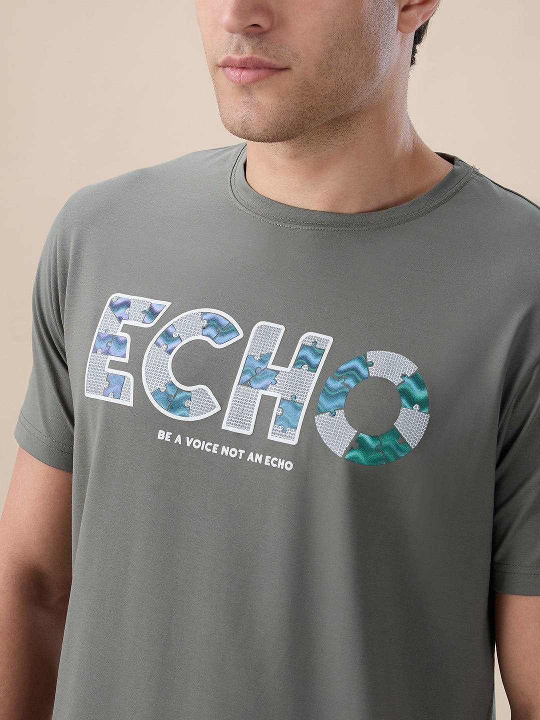 Echo Olive Script T-Shirt