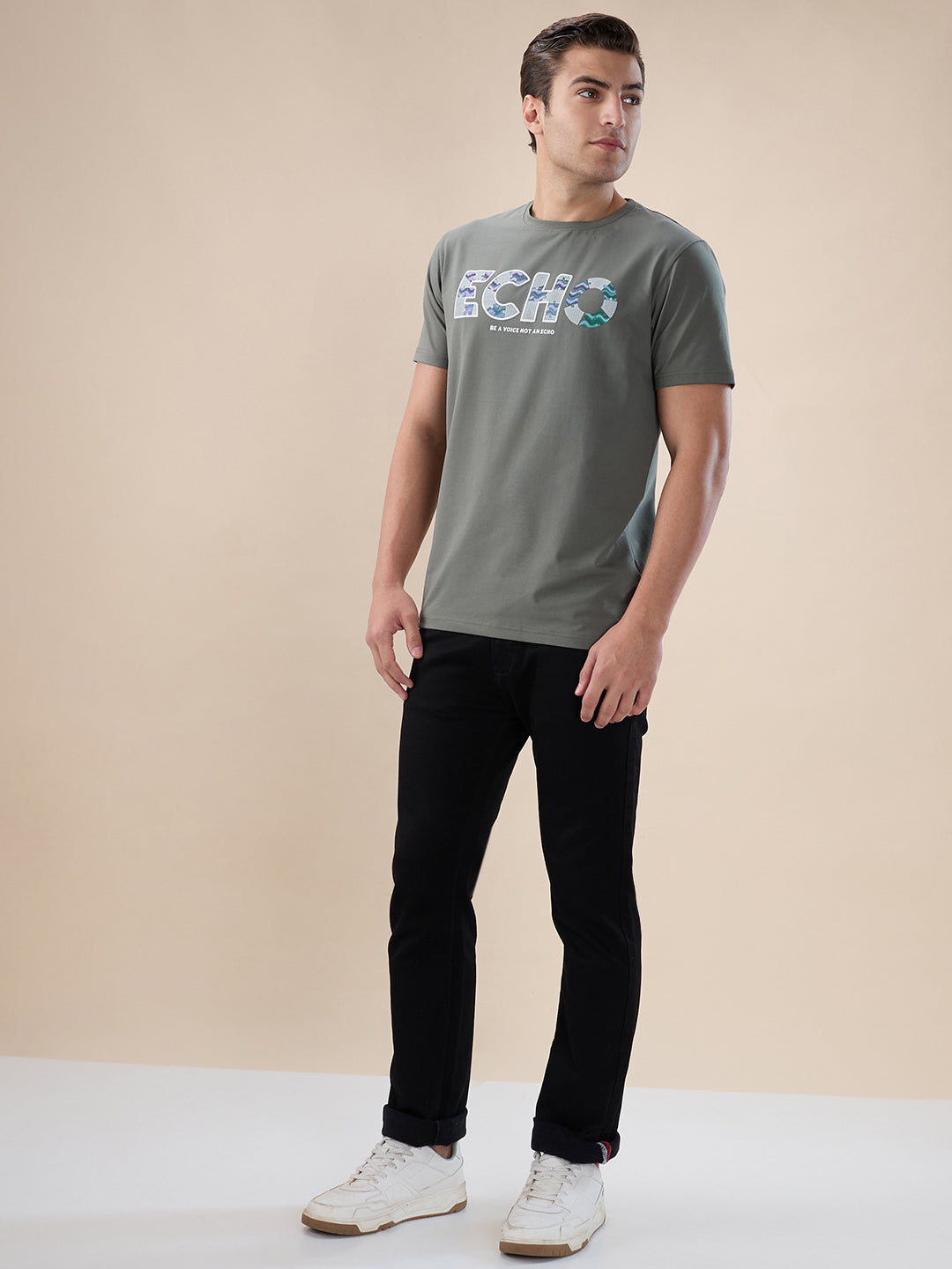 Echo Olive Script T-Shirt