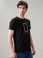 Status Quo Men's Chest Graphic Printed Round Neck Half Sleeve T-Shirt