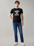 Men's Cotton Half Sleeves T-Shirt with Bold Graphic & Typography Print