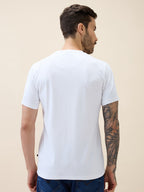Men's Printed Round Neck Half Sleeves Regular Fit Tshirt