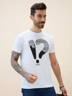 Men's Printed Round Neck Half Sleeves Regular Fit Tshirt