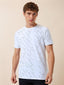 Status Quo Men's Printed Round Neck Half Sleeves Regular Fit T-shirt