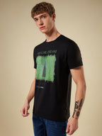 Men's Full-Front Graphic Printed Half Sleeves Regular Fit T-shirt