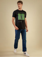 Men's Full-Front Graphic Printed Half Sleeves Regular Fit T-shirt
