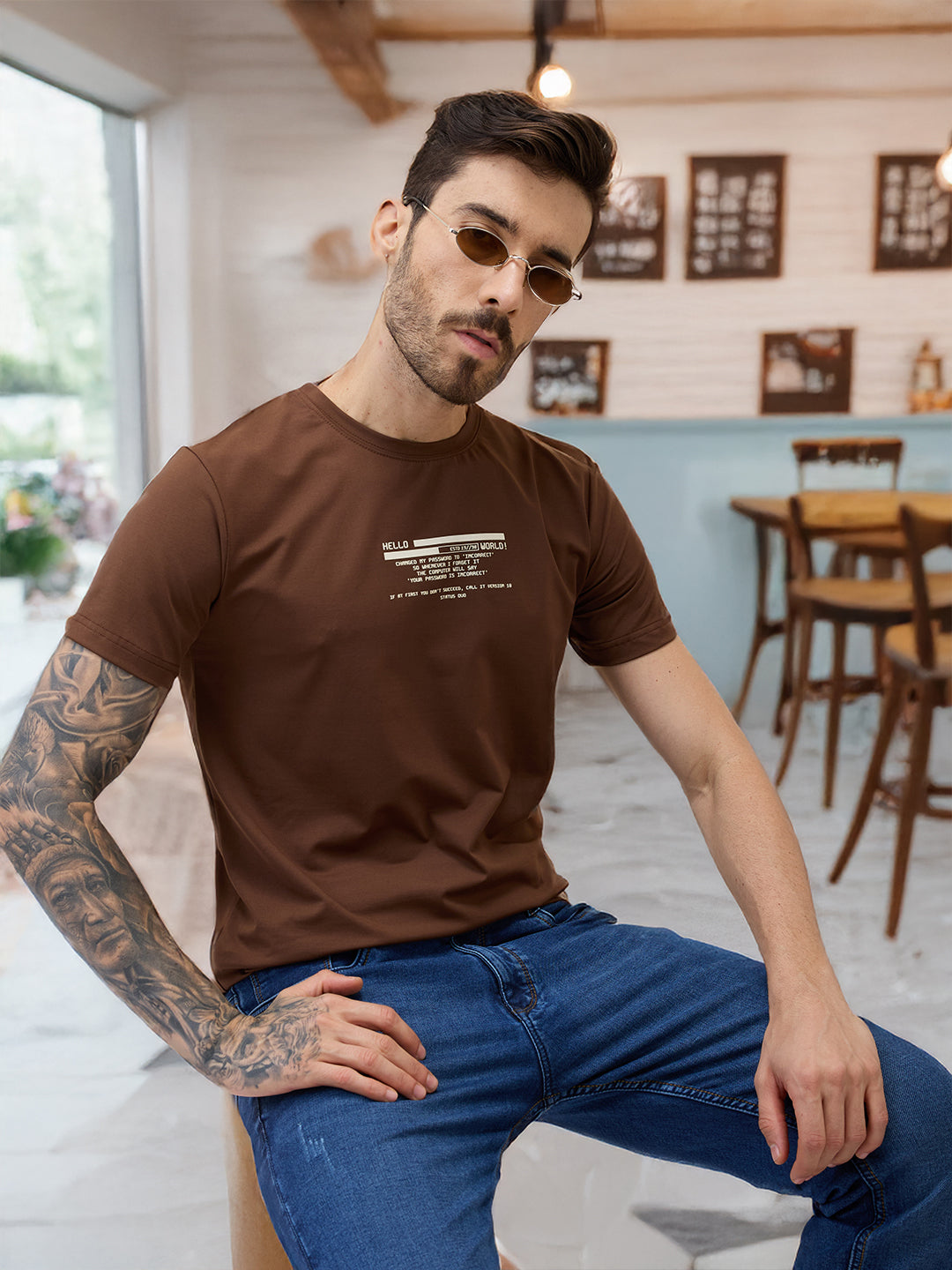 Status Quo |Men's Fashion Round Neck T-shirt Plus Size - 3XL, 4XL, 5XL