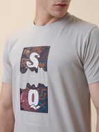 Status Quo Men's Printed Round Neck Half Sleeves Regular Fit T-shirt