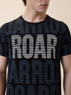 Status Quo Men's Printed Round Neck Half Sleeves Regular Fit T-shirt