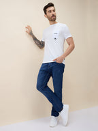Men's Solid Round Neck Half Sleeves Regular Fit Tshirt