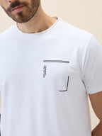 Men's Printed Round Neck Half Sleeves Regular Fit Tshirt