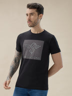 Men's Graphic Print Round Neck Half Sleeve Regular Fit T-Shirt
