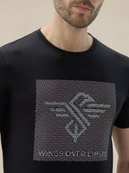 Men's Graphic Print Round Neck Half Sleeve Regular Fit T-Shirt