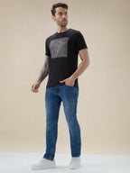 Men's Graphic Print Round Neck Half Sleeve Regular Fit T-Shirt