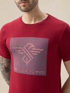 Men's Graphic Print Round Neck Half Sleeve Regular Fit T-Shirt