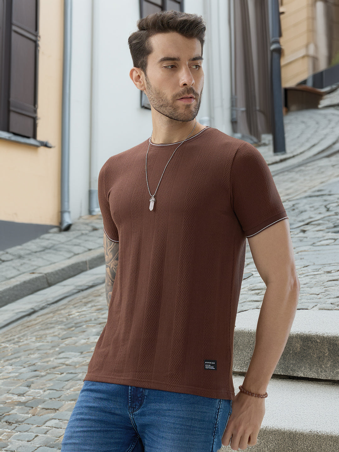 Status Quo |Men's Round Neck T-shirt - 3XL, 4XL, 5XL