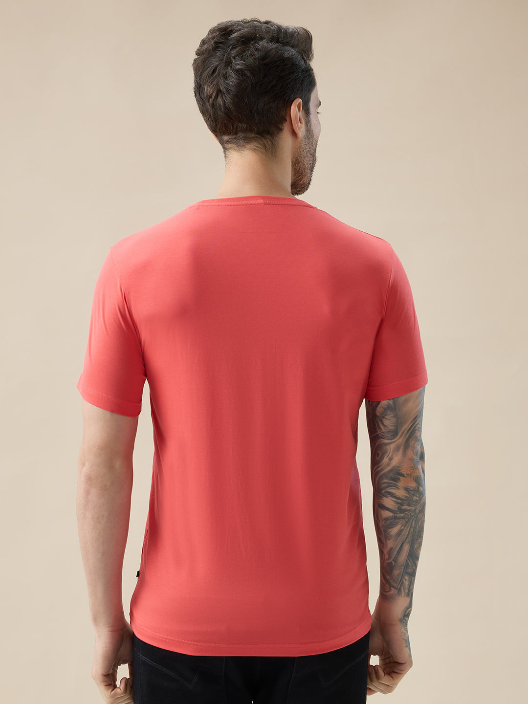Men's Round Neck Half Sleeve Regular Fit Graphic Print T-Shirt
