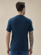 Men's Round Neck Half Sleeve Regular Fit Camera Graphic Print T-Shirt