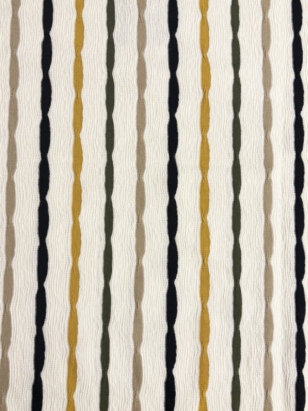 Multi-Stripe Textured Knit T-Shirt