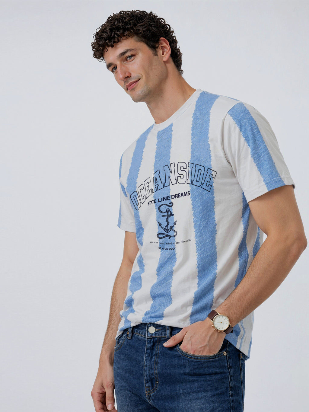 Oceanside State Line Graphic T-Shirt