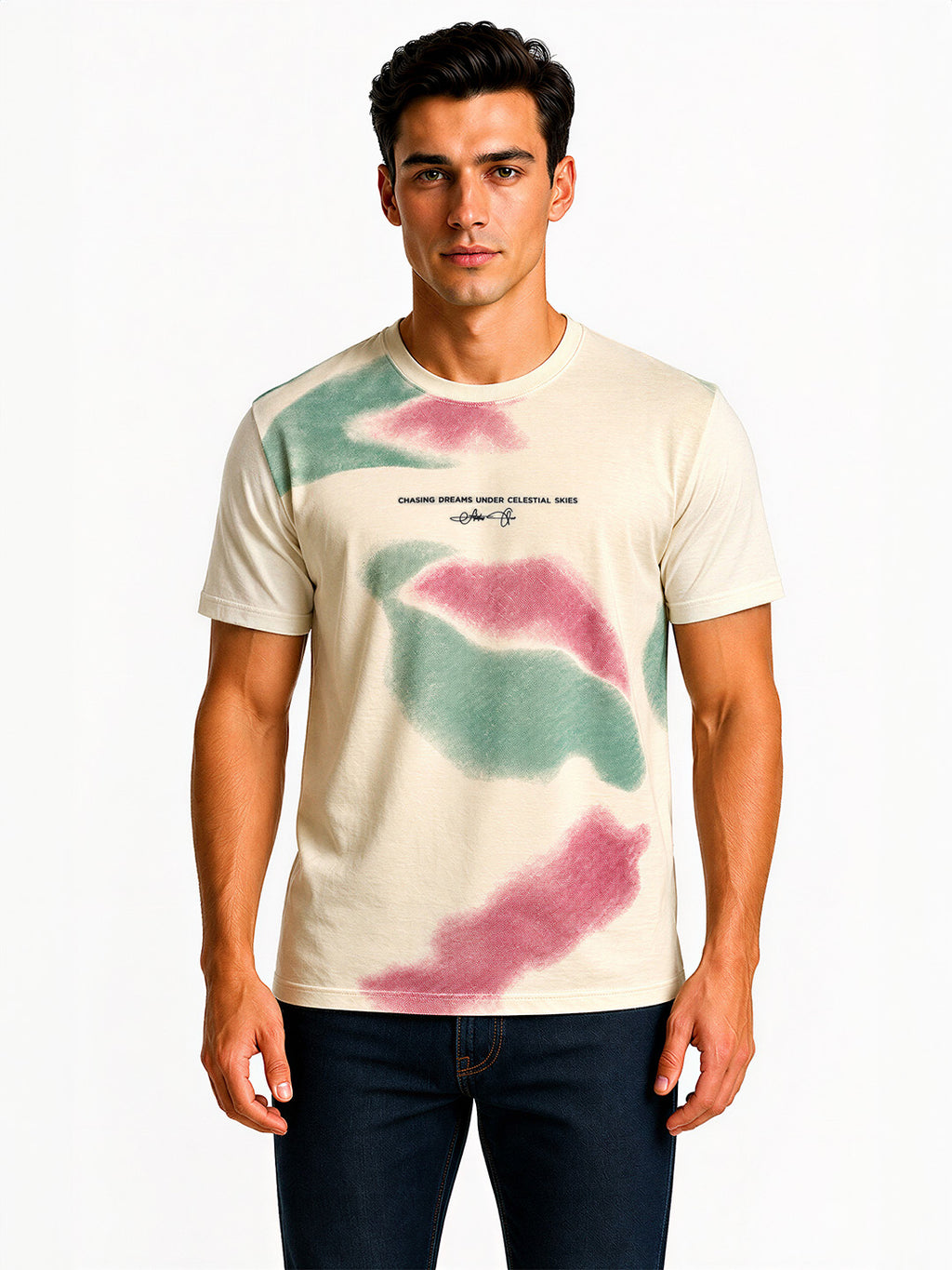 Artistic Abstract Printed T-shirt
