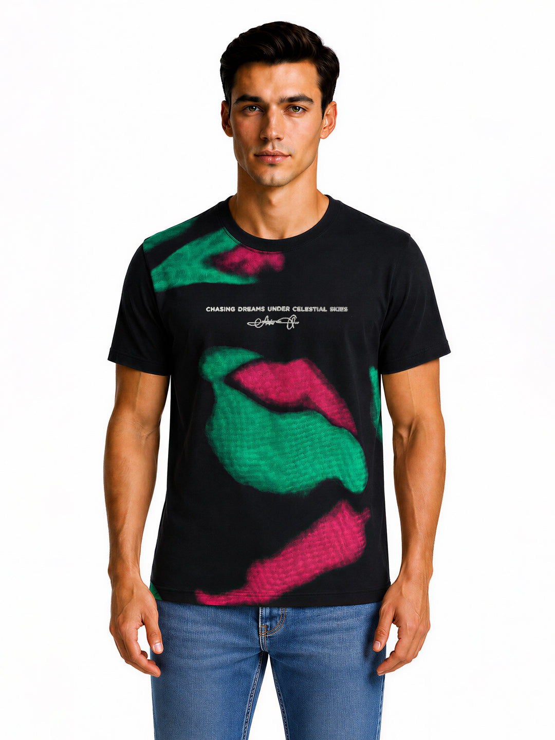 Artistic Abstract Printed T-shirt