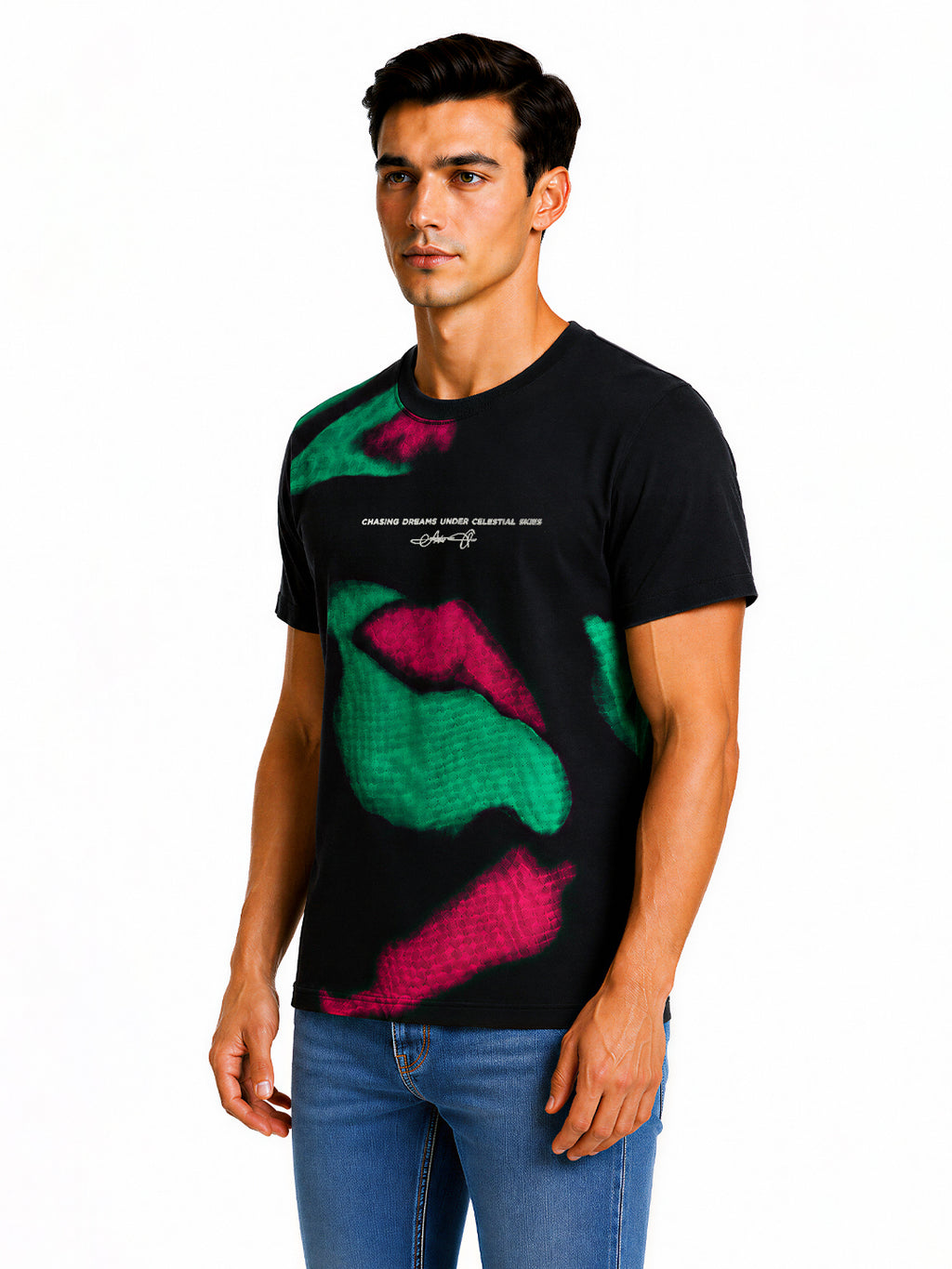 Artistic Abstract Printed T-shirt