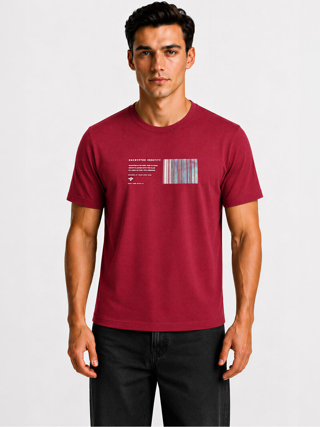 Barcode Graphic Printed T-shirt