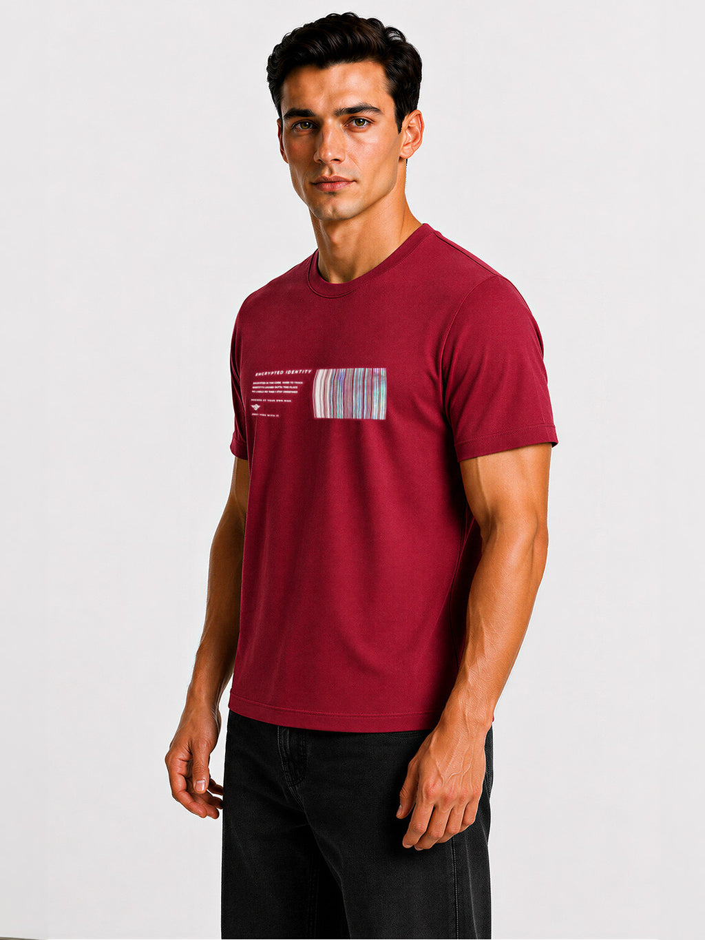 Barcode Graphic Printed T-shirt