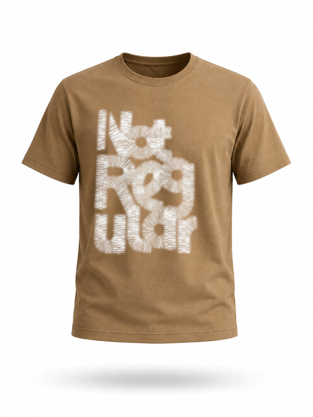 Distressed Typography Printed T-shirt