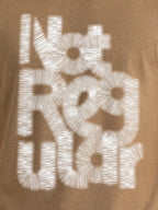 Distressed Typography Printed T-shirt