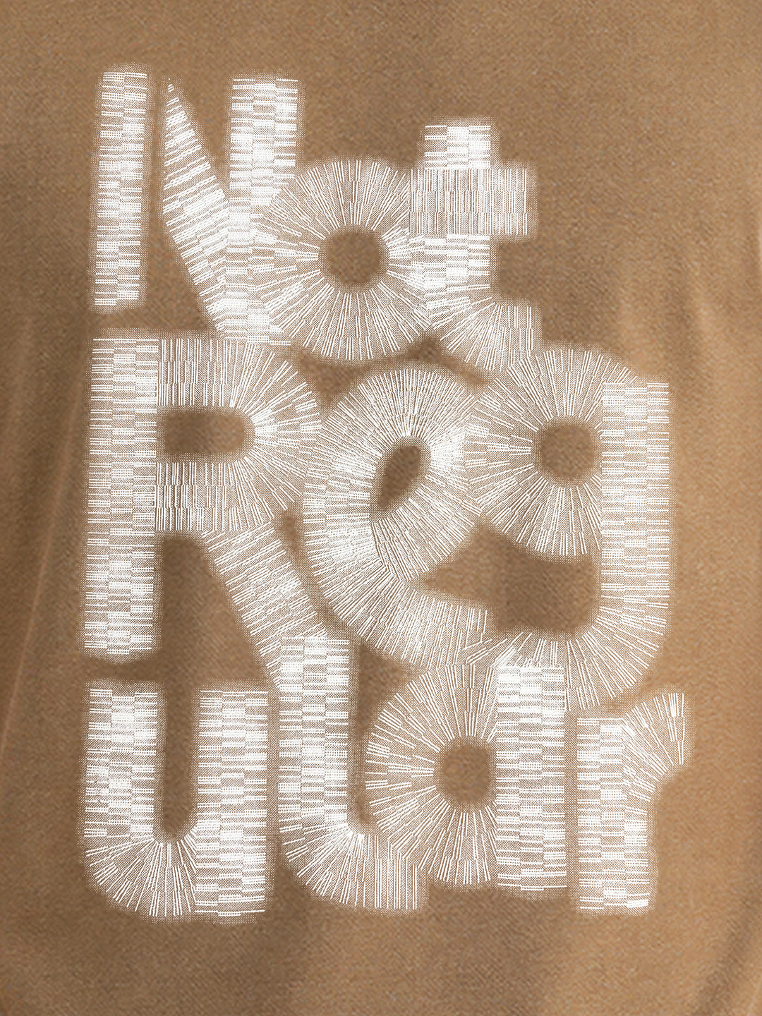 Distressed Typography Printed T-shirt