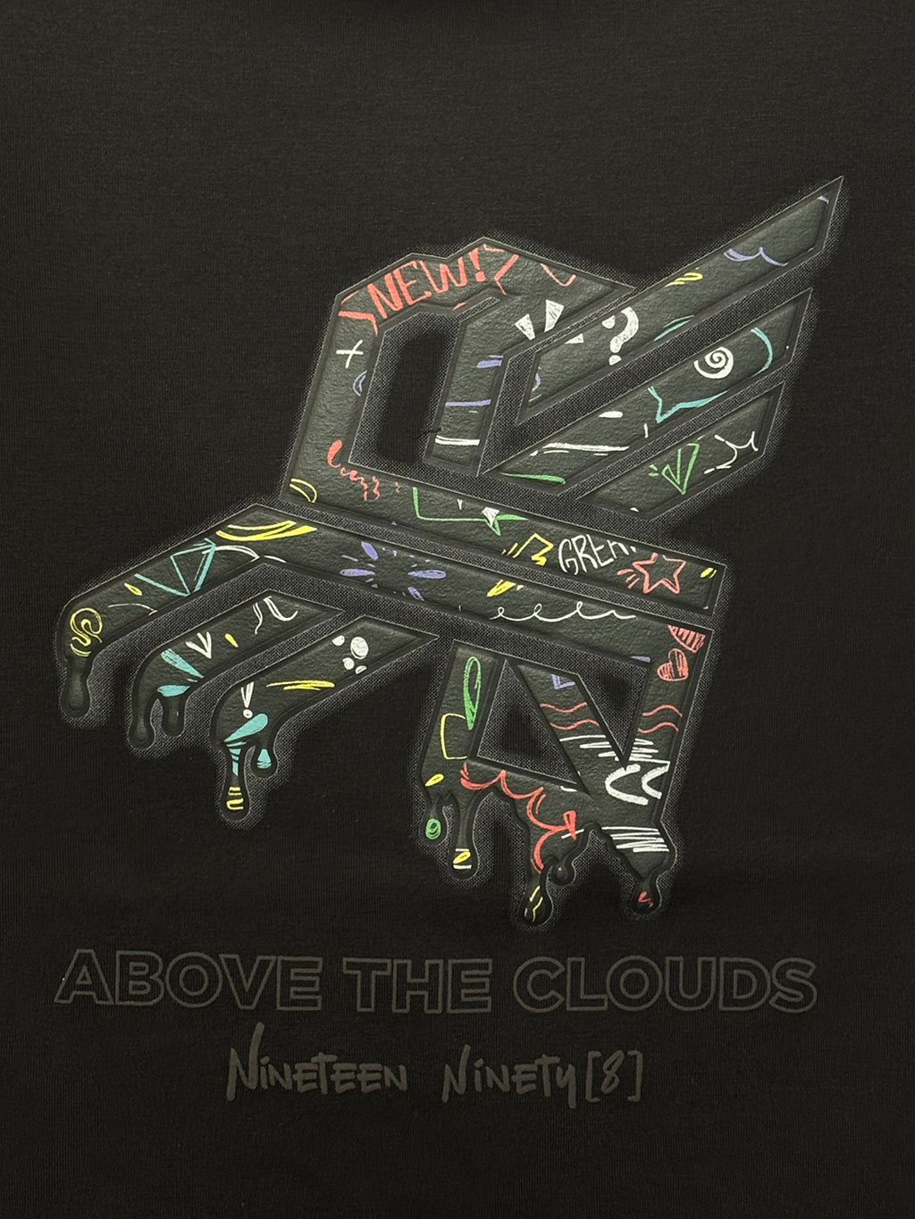 Above the Clouds Neon Graphic T-Shirt