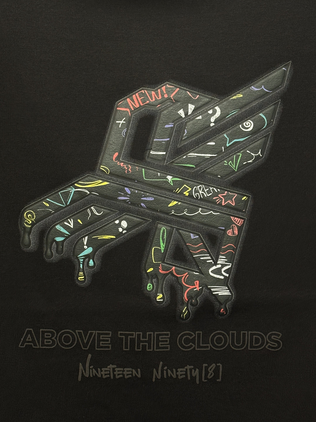 Above the Clouds Neon Graphic T-Shirt
