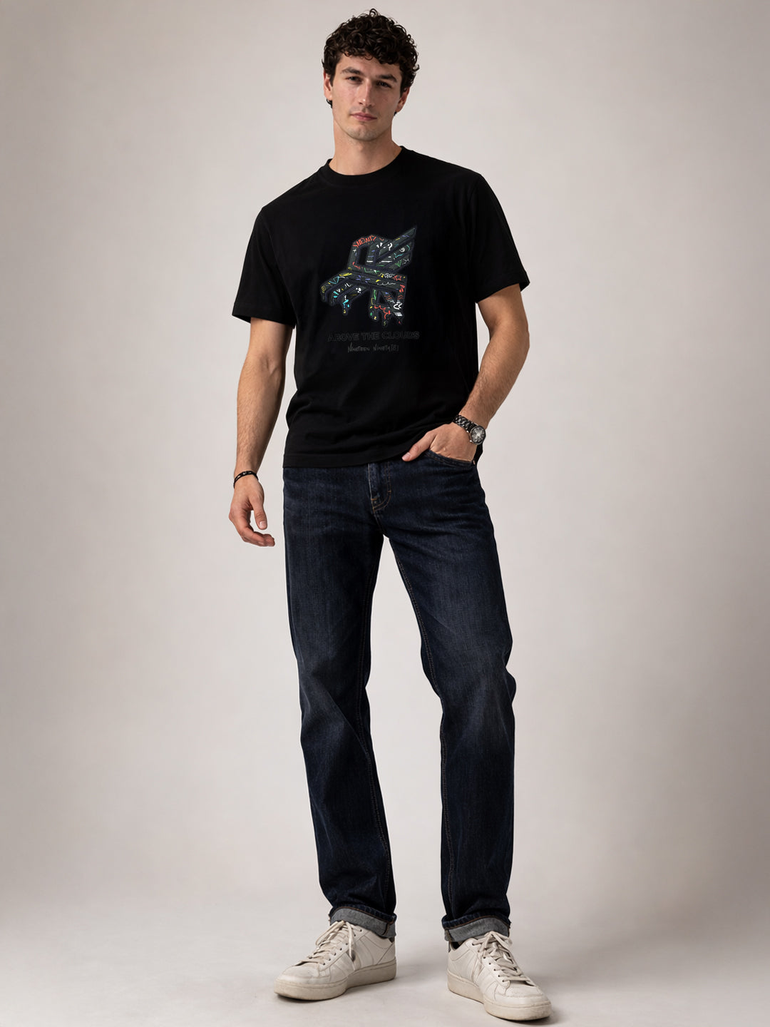 Above the Clouds Neon Graphic T-Shirt Main image