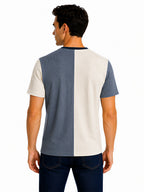 Colour Block Typography Printed T-shirt