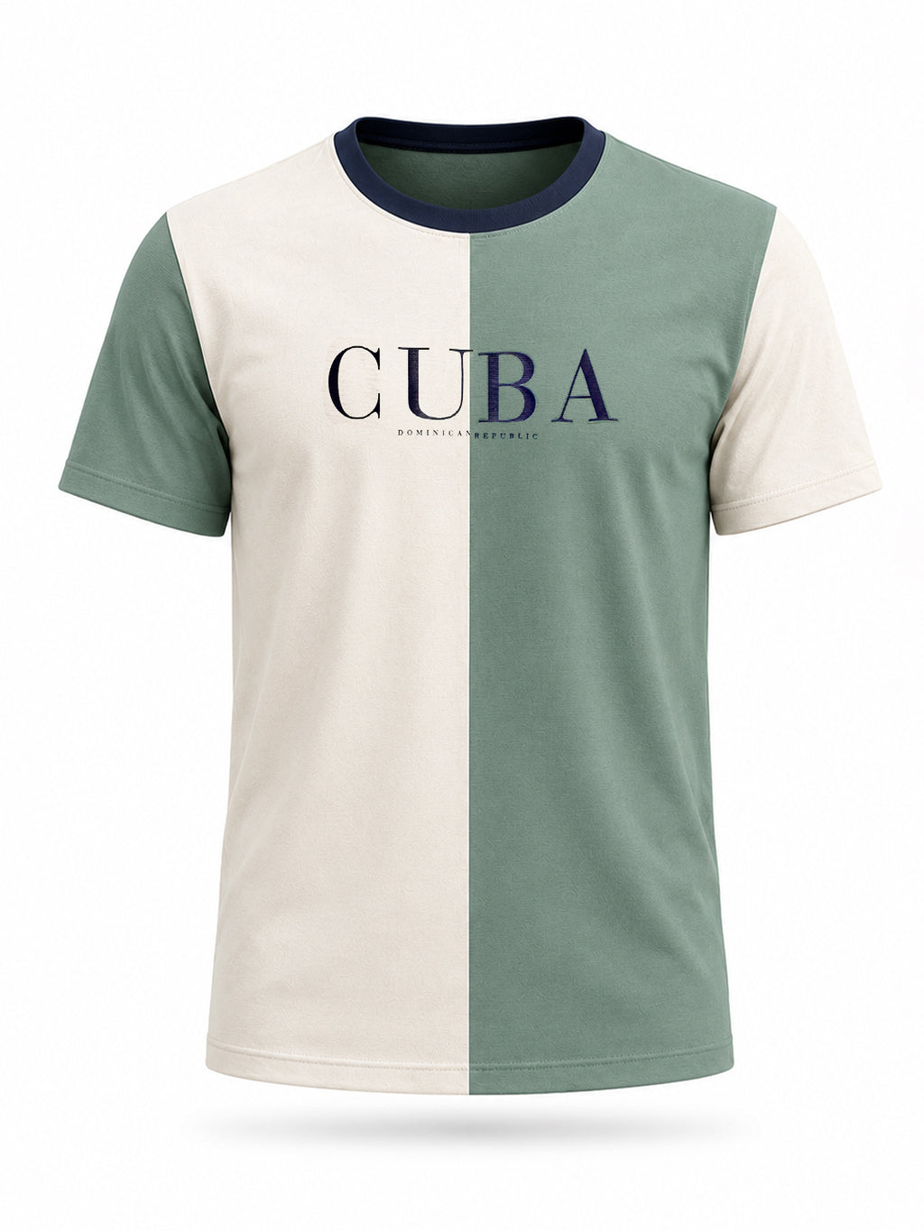 Colour Block Typography Printed T-shirt