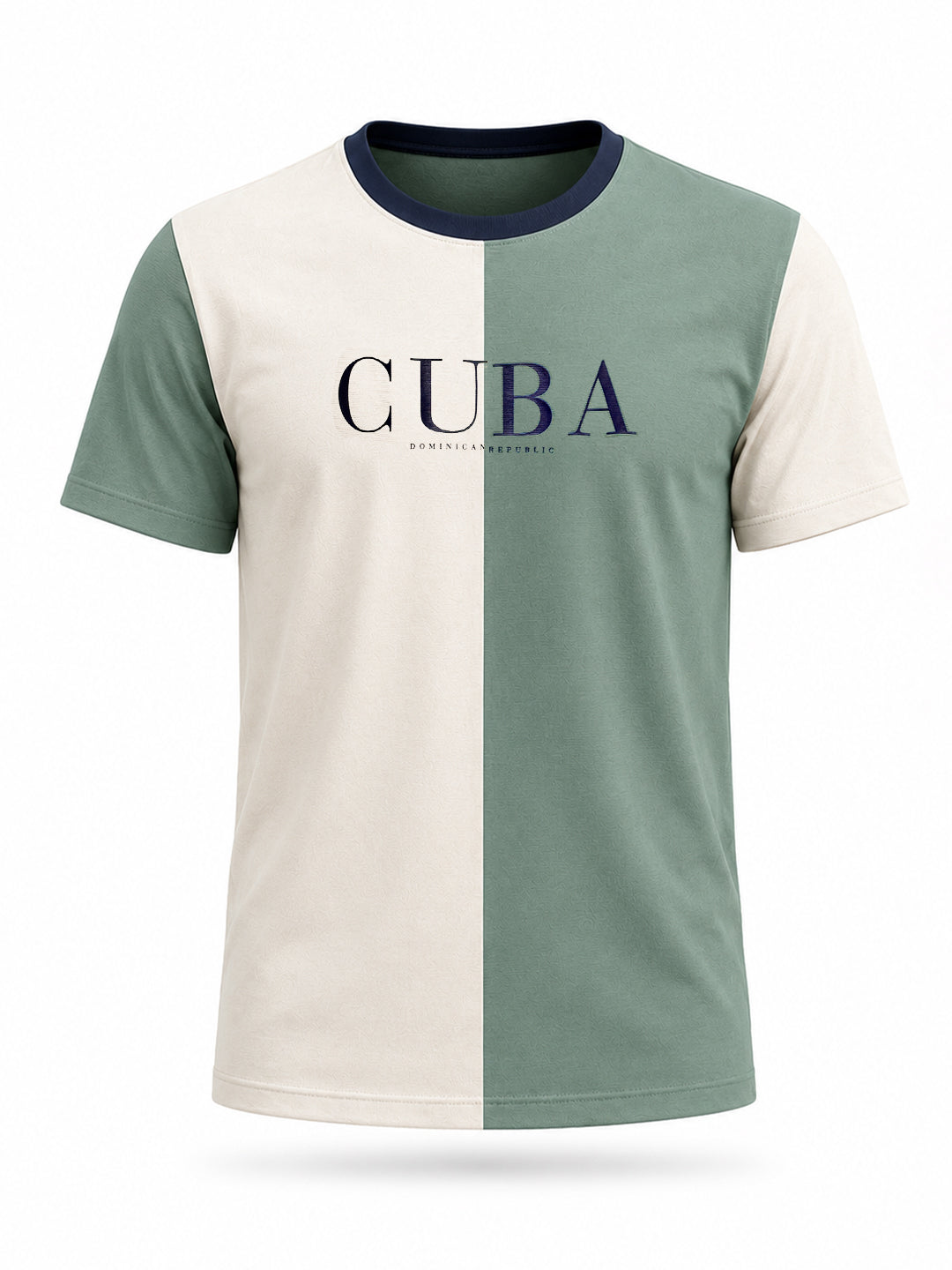 Colour Block Typography Printed T-shirt
