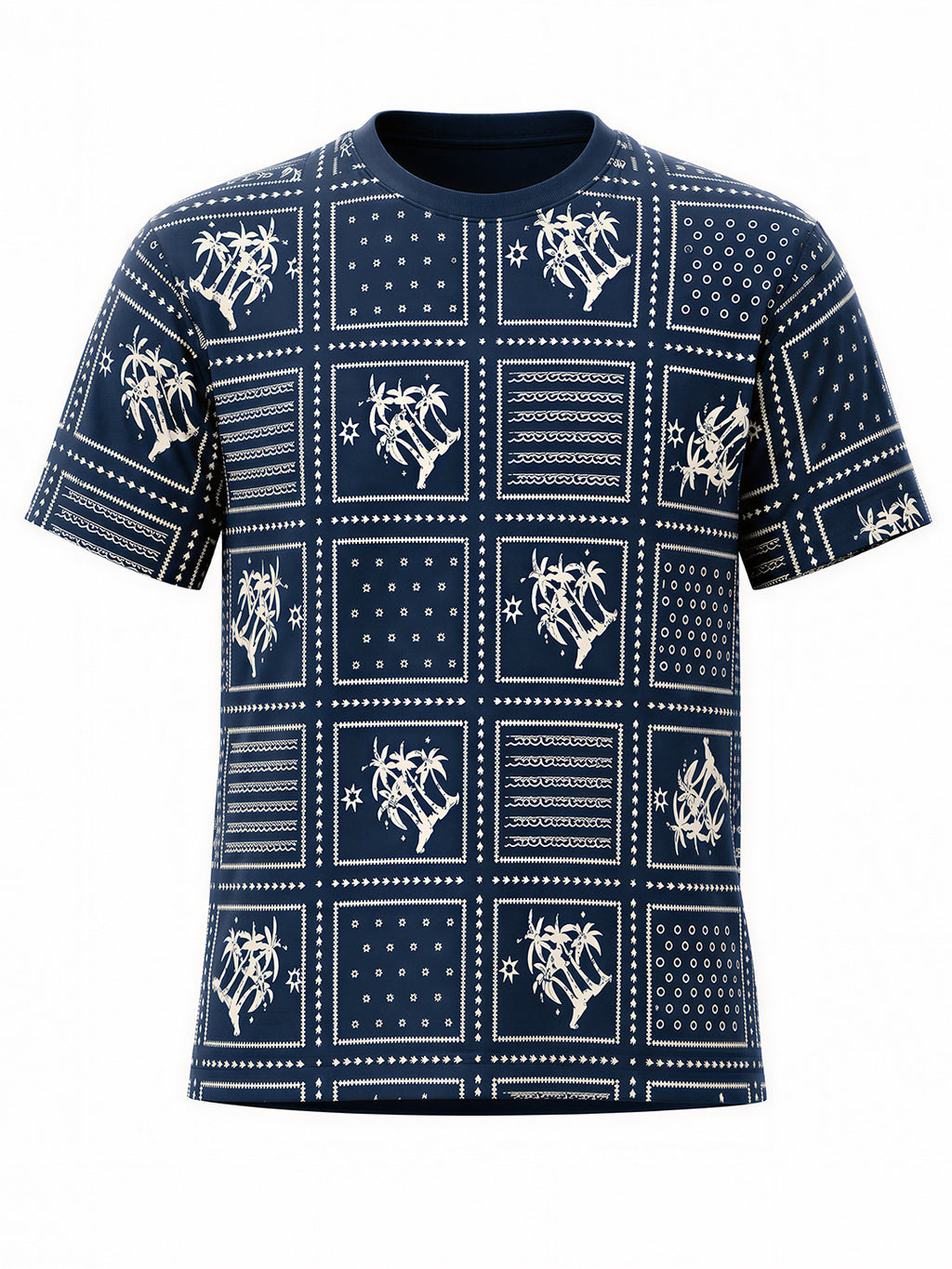 Bandana Mosaic Print T-shirt