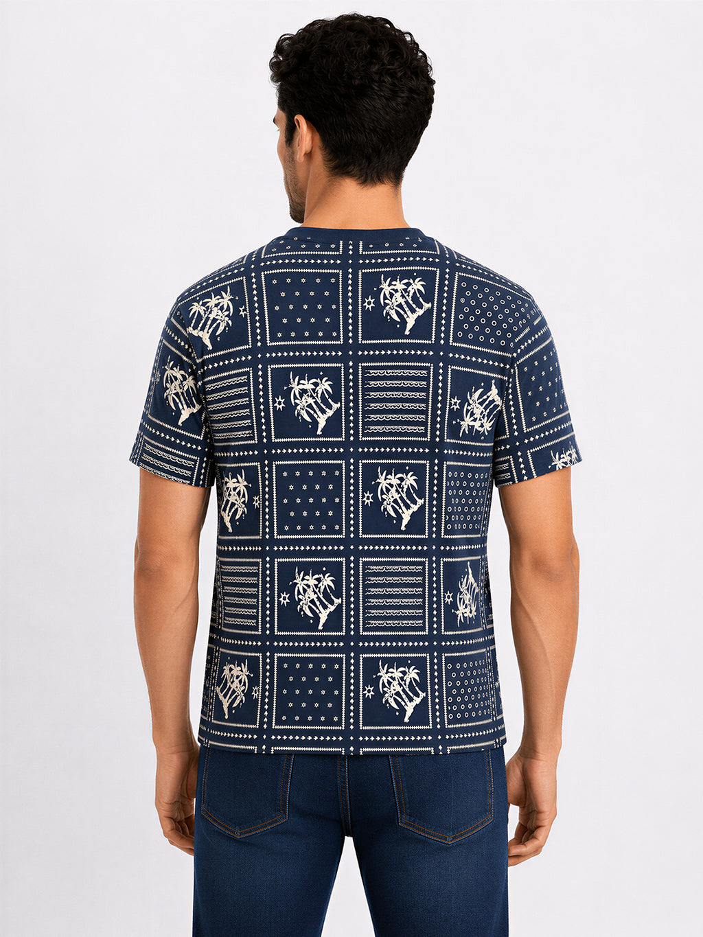 Bandana Mosaic Print T-shirt