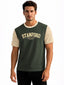 Olive Typography Printed T-Shirt