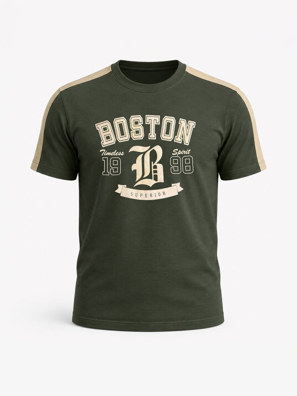 Boston Typography Printed T-shirt