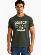 Boston Typography Printed T-shirt