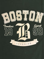 Boston Typography Printed T-shirt