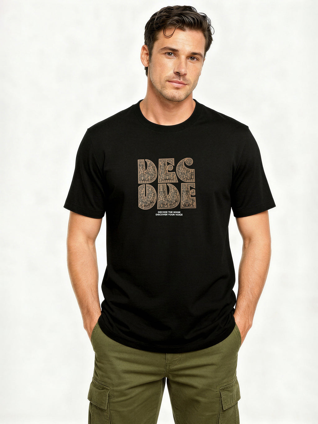 Black Graphic Print T-Shirt